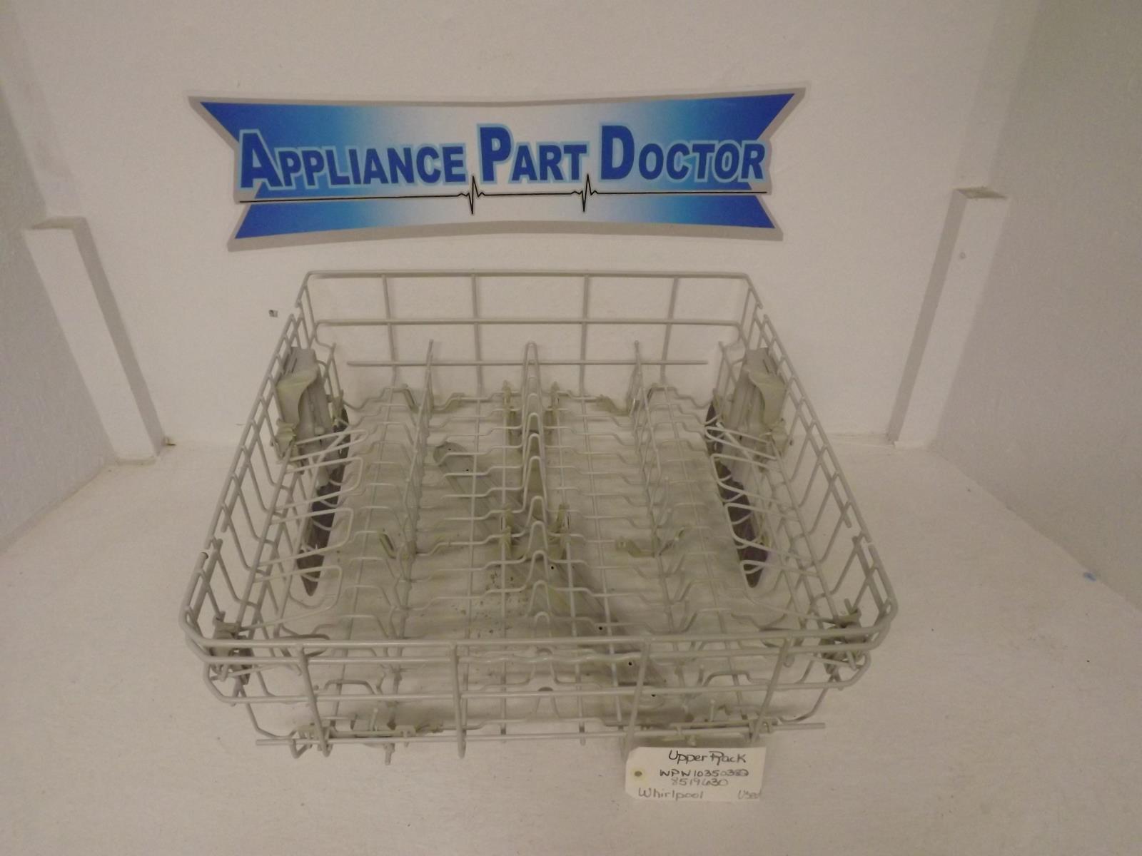 Whirlpool Dishwasher WPW10350382 8519630 Upper Rack Used Whirlpool Dishwasher WPW10350382 8519630 Upper Rack Used